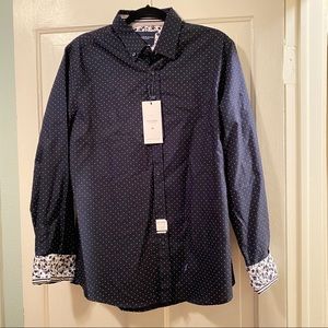 Men’s L button down dress shirt NWT